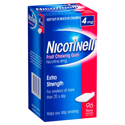 Nicotinell Gum Fruit 4mg 96 Pack
