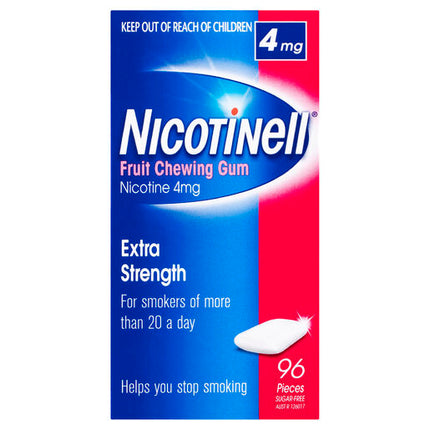 Nicotinell Gum Fruit 4mg 96 Pack