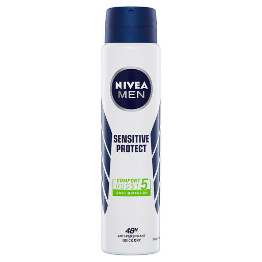 Nivea Deodorant Aerosol Men Sensitive Prot 250mL