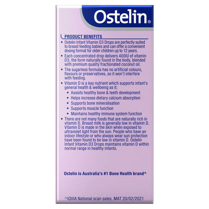 Ostelin Infant Vitamin D3 Drops 2.4mL