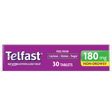 Telfast 180mg 30 Tablets