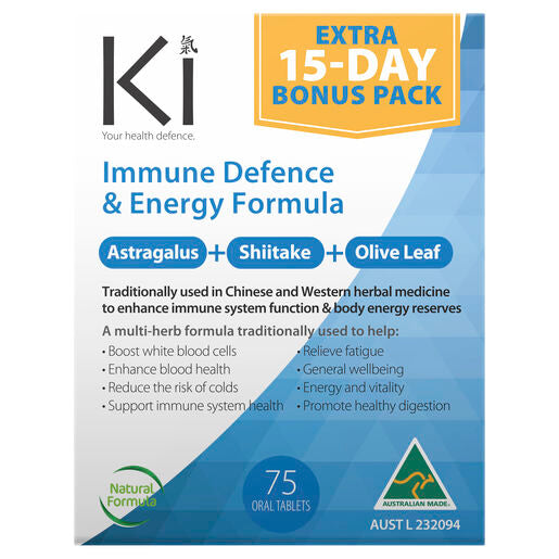 Ki Immune Defence & Energy 75 Tablets