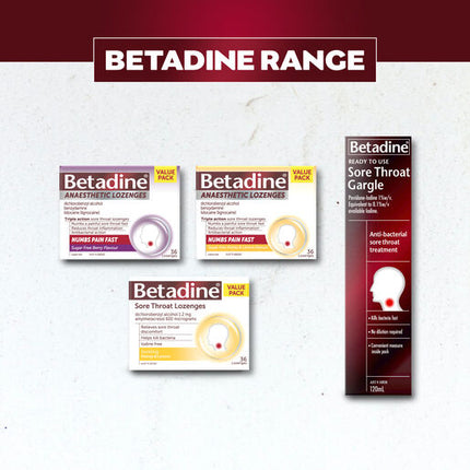 Betadine Anaesthetic Lozenges Honey and Lemon 36 Pack