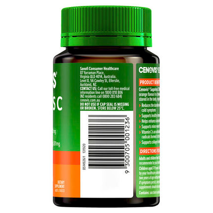 Cenovis Sugarless C 500mg Orange Flavour 100 Chewable Tablets