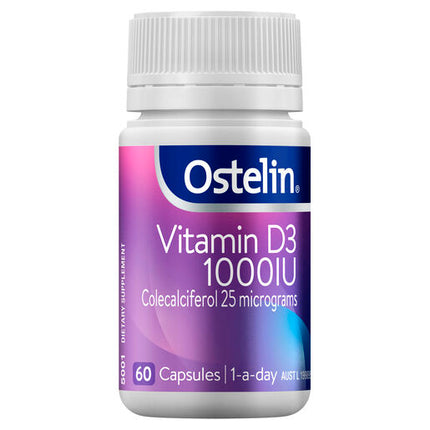 Ostelin Vitamin D3 1000IU 60 Capsules