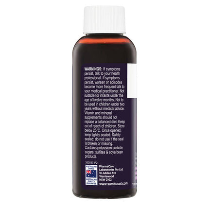 Sambucol Kids Black Elderberry Cold & Flu Relief Kids Liquid 120mL