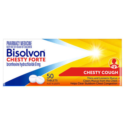 Bisolvon Chesty Forte 50 Tablets