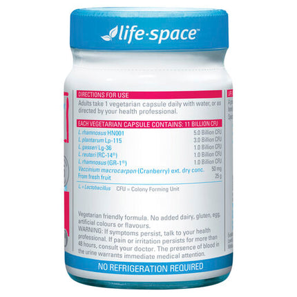 Life-Space Urogen™ Probiotic for Women with Cranberry 60 Hard Capsules
