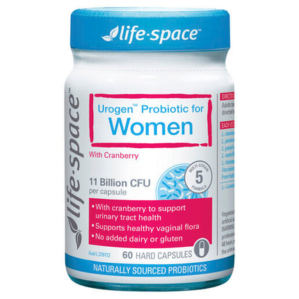 Life-Space Urogen™ Probiotic for Women with Cranberry 60 Hard Capsules
