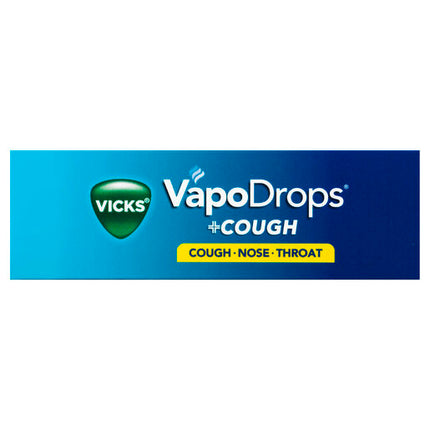 Vicks VapoDrops +Cough Honey Lemon Menthol 36 Lozenges