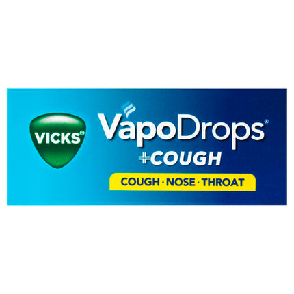Vicks VapoDrops +Cough Honey Lemon Menthol 36 Lozenges