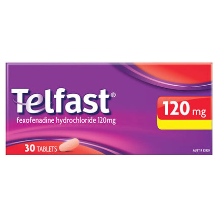 Telfast 120mg 30 Tablets