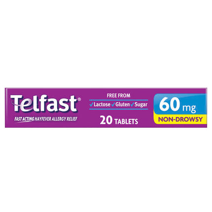 Telfast 60mg 20 Tablets
