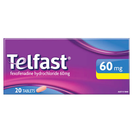 Telfast 60mg 20 Tablets