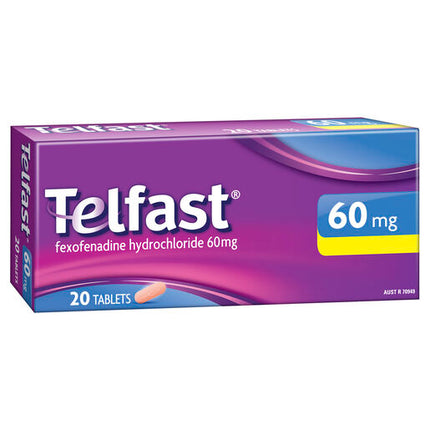 Telfast 60mg 20 Tablets