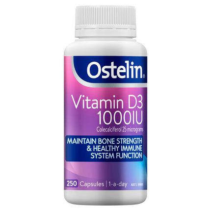 Ostelin Vitamin D3 1000IU 250 Capsules