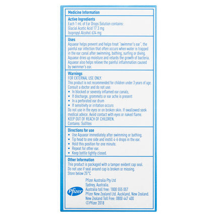 Aquaear Ear Drops Solution 35mL