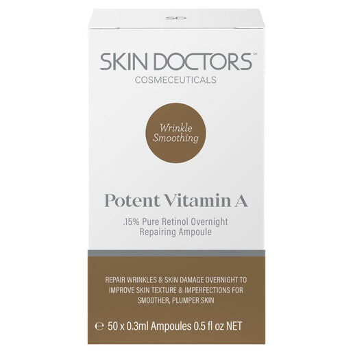 Skin Doctors Wrinkle Smoothing Potent Vitamin A 50 x 0.3mL Ampoules