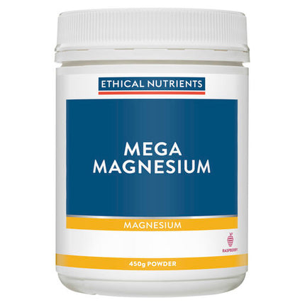 Ethical Nutrients Mega Magnesium Powder Raspberry 450g