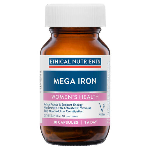 Ethical Nutrients Megazorb Mega Iron With Activated B's 30 Caps