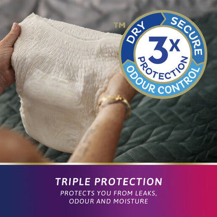 Tena Discreet High Waist Underwear Creme Super Medium 9 Pack