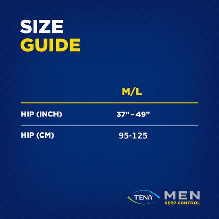 Tena Men Discreet Protection Protective Underwear Level 4 Maxi 8 Pack