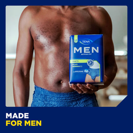 Tena Men Pant Active Fit Plus Navy Medium 9 Pack