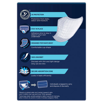 Tena Men Absorbent Protector Level 1 12 Pack