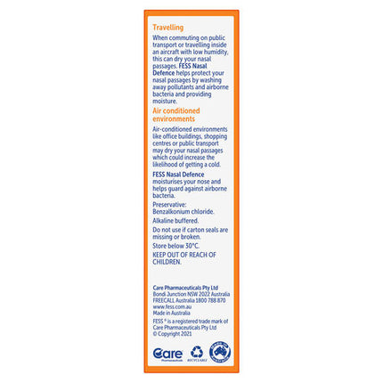 Fess Nasal Defence Saline Spray 30ml