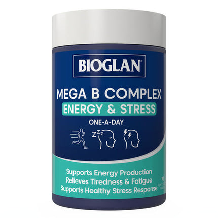 Bioglan Mega B Complex Energy & Stress 90 Tablets