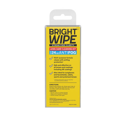 BrightWipe Anti-Fog Lens Care Kit 30ml