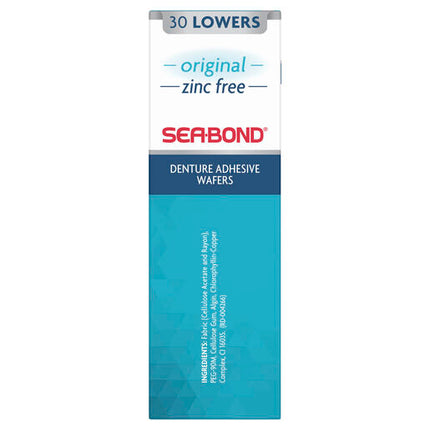 Sea Bond Denture Adhesive Lowers 30 Pack