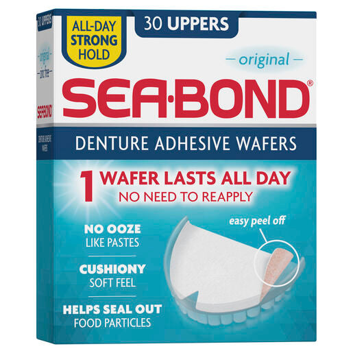 Sea Bond Denture Adhesive Uppers 30 Pack