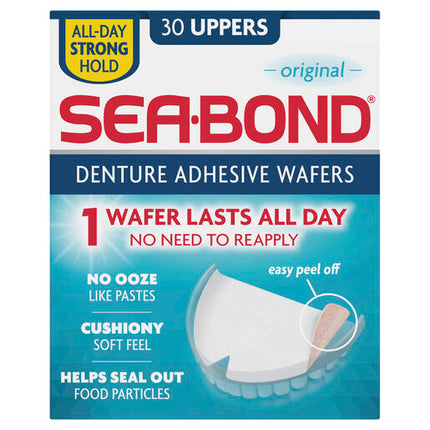 Sea Bond Denture Adhesive Uppers 30 Pack