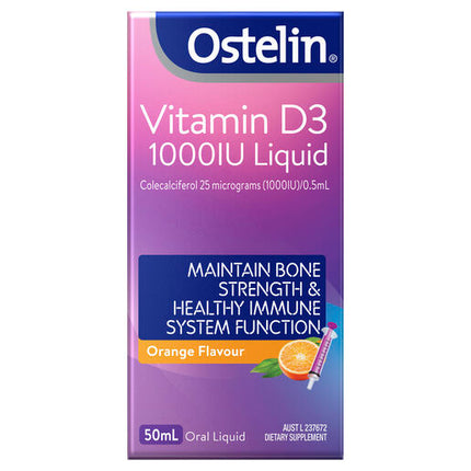 Ostelin Vitamin D3 1000IU Liquid 50mL