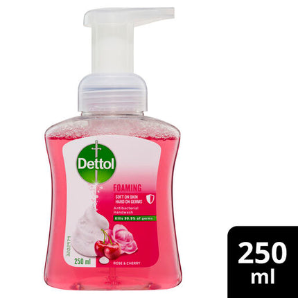 Dettol Foaming Antibacterial Hand Wash Rose and Cherry 250ml