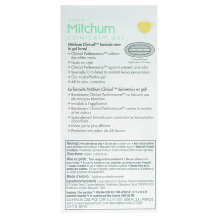 Mitchum Women Clinical Gel Deodorant Cool Fresh 57g