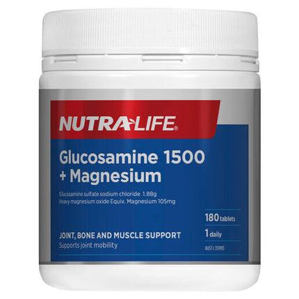 Nutra-Life Glucosamine 1500+ Magnesium 180 Tablets