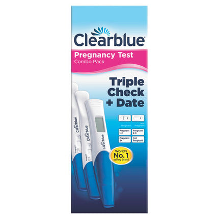 Clearblue Pregnancy Test Triple Check + Date 3 Tests