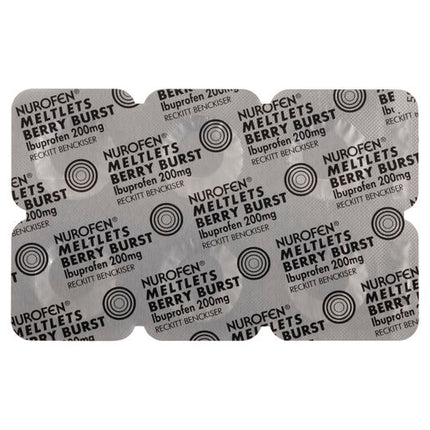 Nurofen Meltlets Berry Burst 200mg Ibuprofen 48 Pack