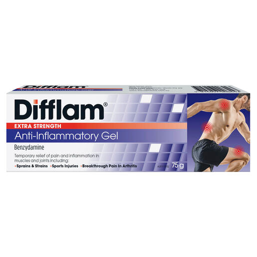 Difflam Extra Strength Anti-Inflammatory Gel 5% 75g