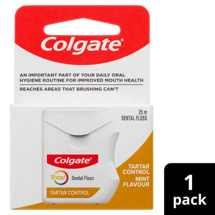 Colgate Total Tartar Control Dental Floss 25m