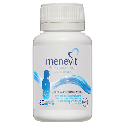 Menevit Pre-Conception Sperm Health Capsules 30 pack