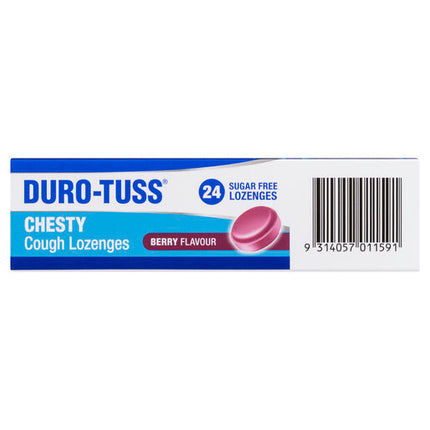 DURO-TUSS Chesty Cough Lozenges Berry 24 Pack