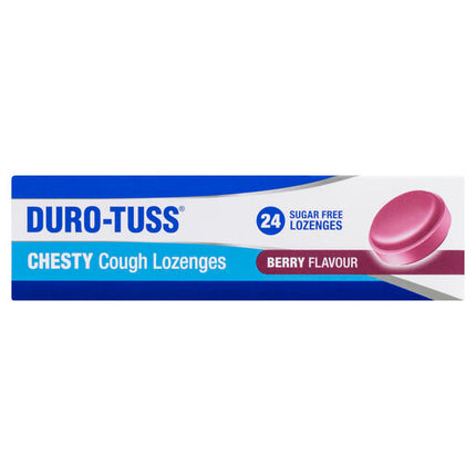 DURO-TUSS Chesty Cough Lozenges Berry 24 Pack