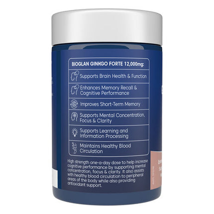 Bioglan Gingko Forte 12000mg 60 Tablets