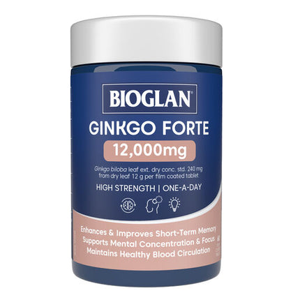 Bioglan Gingko Forte 12000mg 60 Tablets