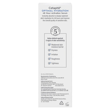 Cetaphil Optimal Hydration 48 Hour Activation Serum 30ml