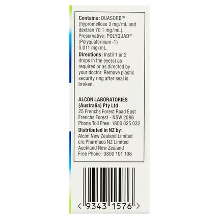 Tears Naturale Artificial Tears Eye Drops 15mL