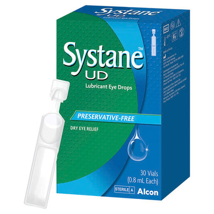Systane Lubricant Eye Drops 0.8 mL x 30 Vials